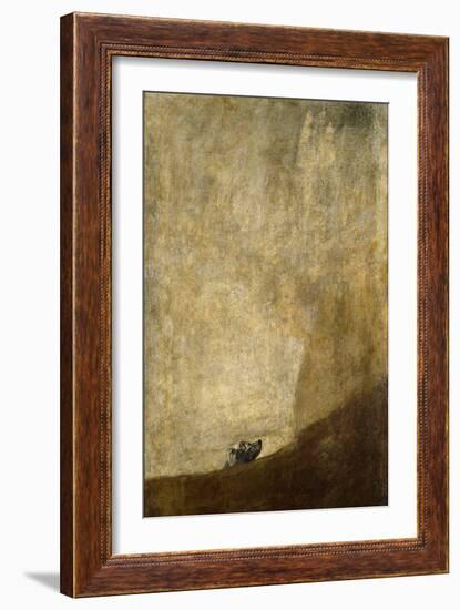 The Dog, 1820-23-Francisco de Goya-Framed Giclee Print