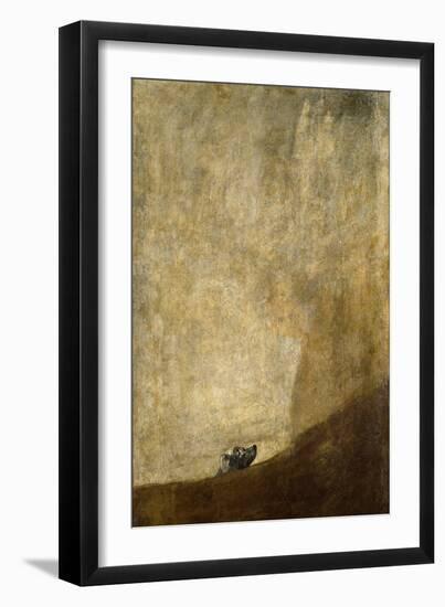 The Dog, 1820-23-Francisco de Goya-Framed Giclee Print