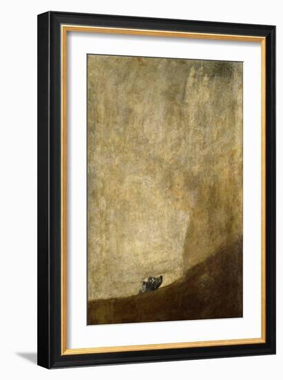 The Dog, 1820-23-Francisco de Goya-Framed Giclee Print