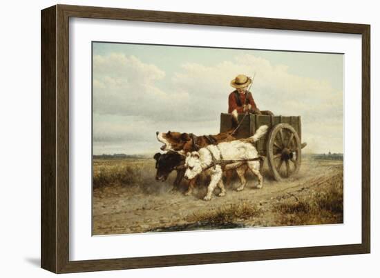 The Dog Cart-Henriette Ronner-Knip-Framed Giclee Print