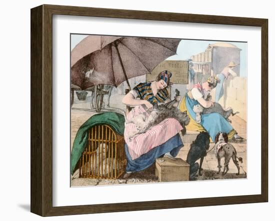 The Dog Groomers, 1820-John James Chalon-Framed Giclee Print