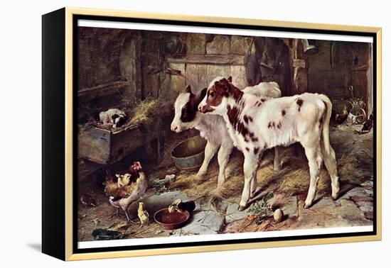The Dog in the Manger, 1885-Walter Hunt-Framed Premier Image Canvas