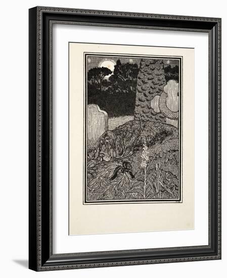The Dog of Montargis, from A Hundred Anecdotes of Animals, Pub. 1924 (Engraving)-Percy James Billinghurst-Framed Giclee Print