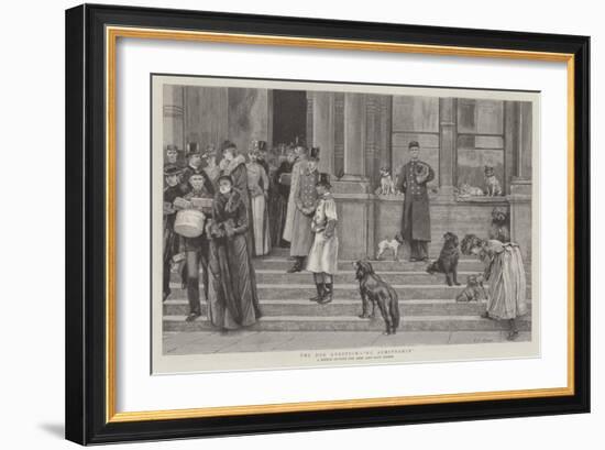 The Dog Question, No Admittance-Edward Killingworth Johnson-Framed Giclee Print