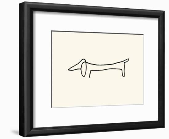 The Dog-Pablo Picasso-Framed Serigraph