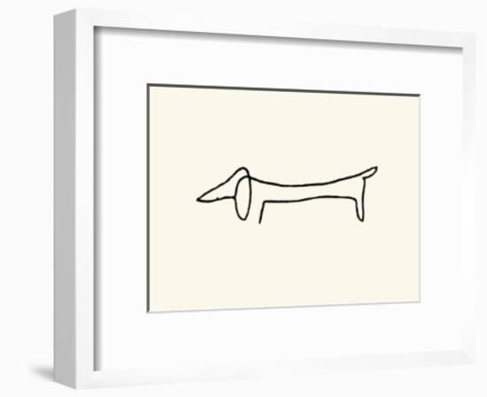 The Dog-Pablo Picasso-Framed Serigraph