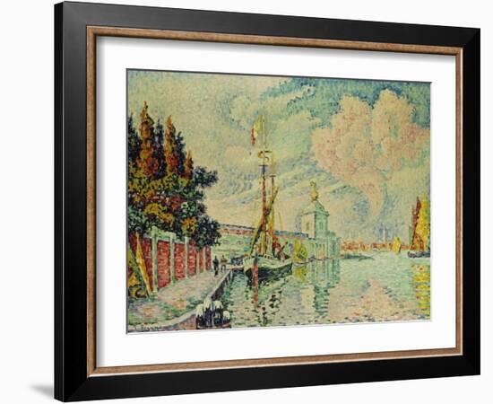 The Dogana, 1909-Paul Signac-Framed Giclee Print