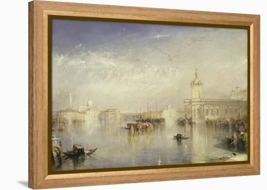 The Dogano, San Giorgio, Citella, from the Steps of the Europa-J. M. W. Turner-Framed Premier Image Canvas