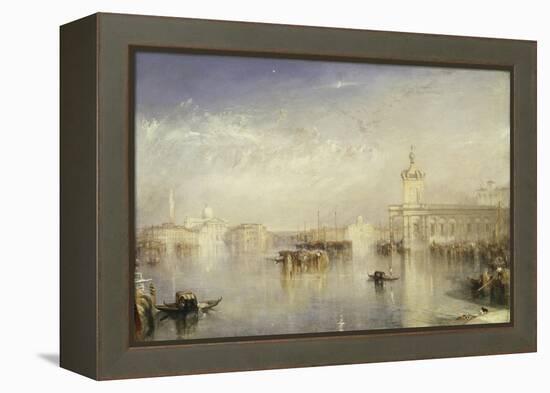 The Dogano, San Giorgio, Citella, from the Steps of the Europa-J. M. W. Turner-Framed Premier Image Canvas