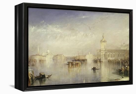 The Dogano, San Giorgio, Citella, from the Steps of the Europa-J. M. W. Turner-Framed Premier Image Canvas