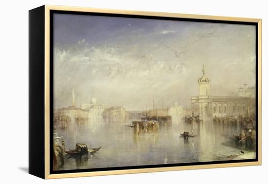 The Dogano, San Giorgio, Citella, from the Steps of the Europa-J. M. W. Turner-Framed Premier Image Canvas