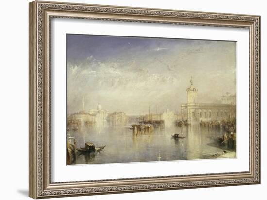 The Dogano, San Giorgio, Citella, from the Steps of the Europa-J. M. W. Turner-Framed Giclee Print