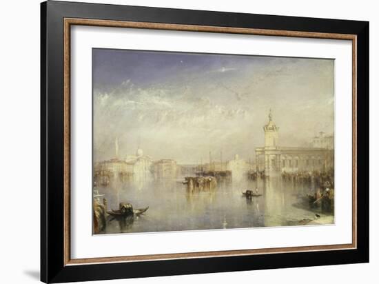 The Dogano, San Giorgio, Citella, from the Steps of the Europa-J. M. W. Turner-Framed Giclee Print