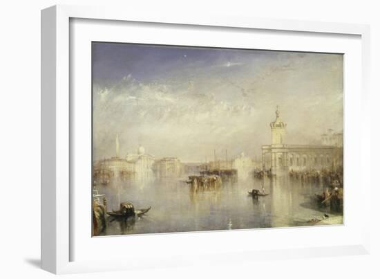 The Dogano, San Giorgio, Citella, from the Steps of the Europa-J. M. W. Turner-Framed Giclee Print