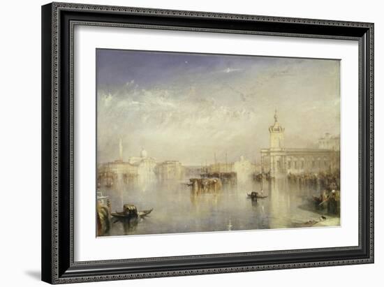 The Dogano, San Giorgio, Citella, from the Steps of the Europa-J. M. W. Turner-Framed Giclee Print