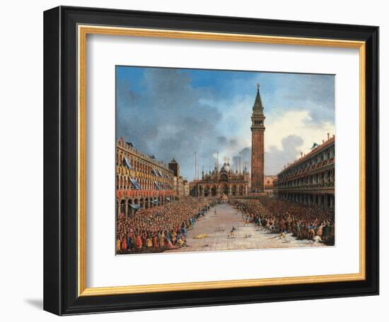 The Doge in the Pozzetto in Piazza San Marco-Giovanni Grubacs-Framed Giclee Print