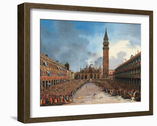 The Doge in the Pozzetto in Piazza San Marco-Giovanni Grubacs-Framed Giclee Print