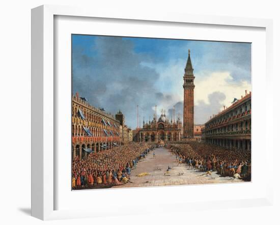The Doge in the Pozzetto in Piazza San Marco-Giovanni Grubacs-Framed Giclee Print