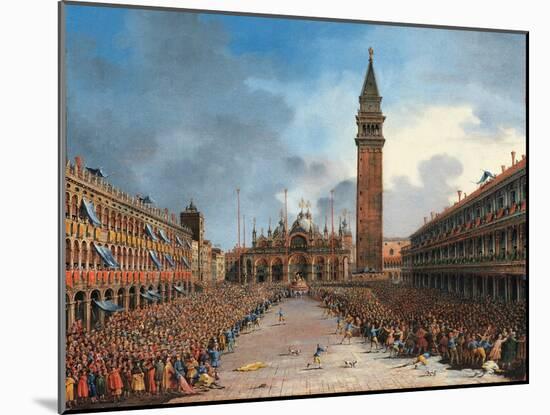 The Doge in the Pozzetto in Piazza San Marco-Giovanni Grubacs-Mounted Giclee Print