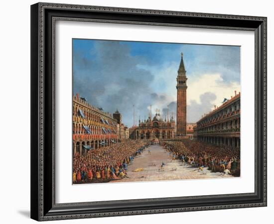 The Doge in the Pozzetto in Piazza San Marco-Giovanni Grubacs-Framed Giclee Print