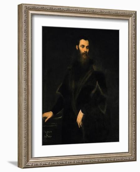 The Doge Lorenzo Soranzo (1519-1575), Aged 35, 1553-Jacopo Robusti Tintoretto-Framed Giclee Print