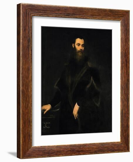 The Doge Lorenzo Soranzo (1519-1575), Aged 35, 1553-Jacopo Robusti Tintoretto-Framed Giclee Print