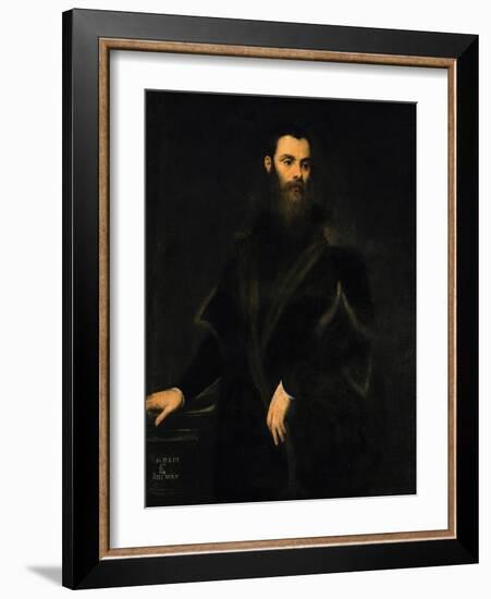 The Doge Lorenzo Soranzo (1519-1575), Aged 35, 1553-Jacopo Robusti Tintoretto-Framed Giclee Print