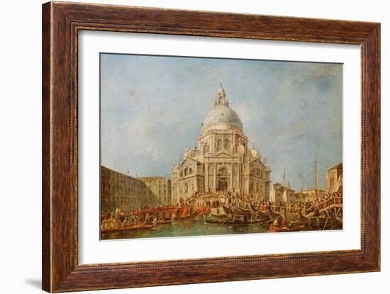 The Doge of Venice at the Festa Della Salute-Francesco Guardi-Framed Giclee Print