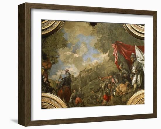 The Doge Pietro Mocenigo Conquering Smirne in 1471-Paolo Veronese-Framed Giclee Print