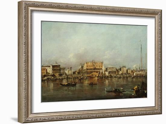 The Doge's Palace and Saint Mark's Basin-Francesco Guardi-Framed Giclee Print