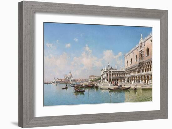 The Doge's Palace and Santa Maria Della Salute, 1896-Federico del Campo-Framed Giclee Print