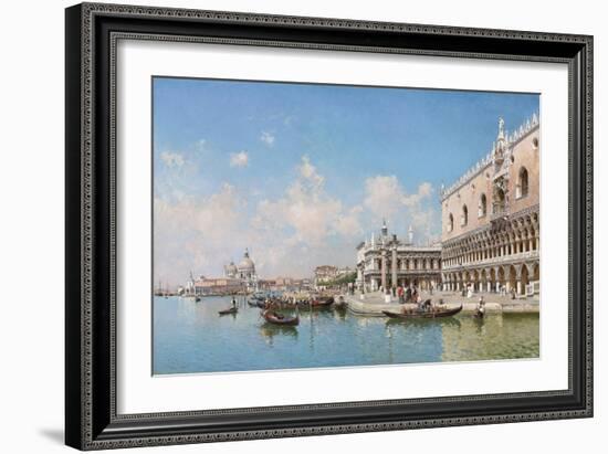 The Doge's Palace and Santa Maria Della Salute, 1896-Federico del Campo-Framed Giclee Print