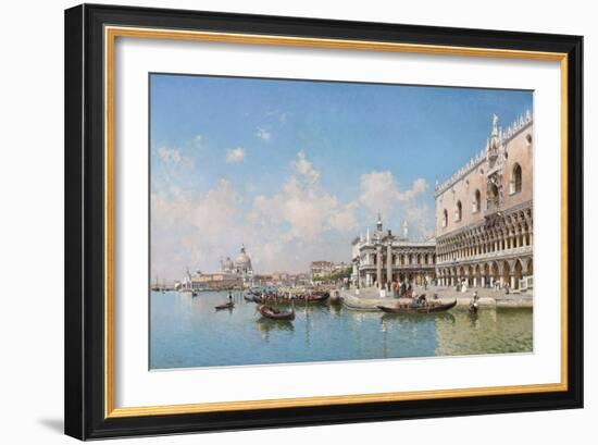 The Doge's Palace and Santa Maria Della Salute, 1896-Federico del Campo-Framed Giclee Print