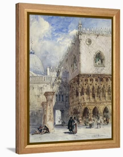 The Doge's Palace and the Piazzetta, Venice-William Callow-Framed Premier Image Canvas