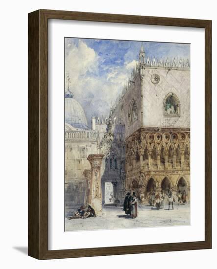 The Doge's Palace and the Piazzetta, Venice-William Callow-Framed Giclee Print