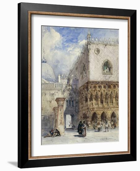 The Doge's Palace and the Piazzetta, Venice-William Callow-Framed Giclee Print