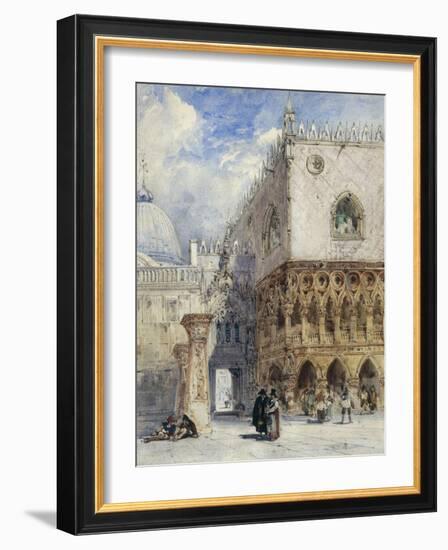 The Doge's Palace and the Piazzetta, Venice-William Callow-Framed Giclee Print