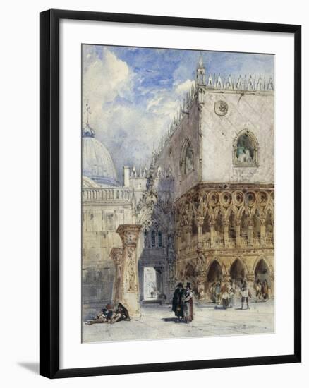 The Doge's Palace and the Piazzetta, Venice-William Callow-Framed Giclee Print