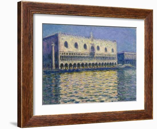 The Doge's Palace in Venice. 1908-Claude Monet-Framed Giclee Print