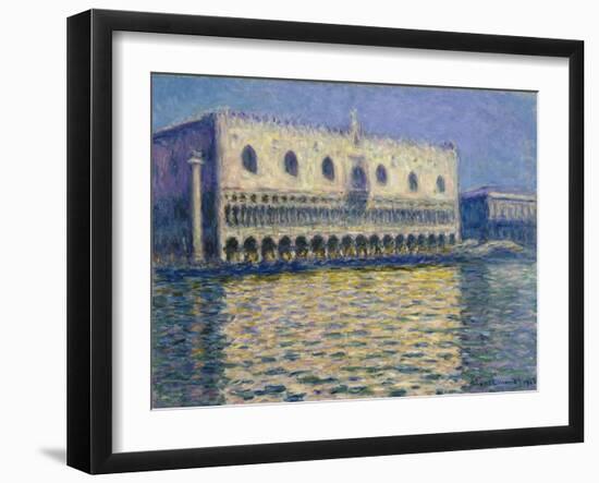 The Doge's Palace in Venice. 1908-Claude Monet-Framed Giclee Print