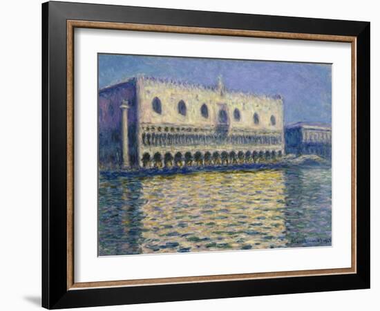 The Doge's Palace in Venice. 1908-Claude Monet-Framed Giclee Print