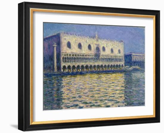 The Doge's Palace in Venice. 1908-Claude Monet-Framed Giclee Print