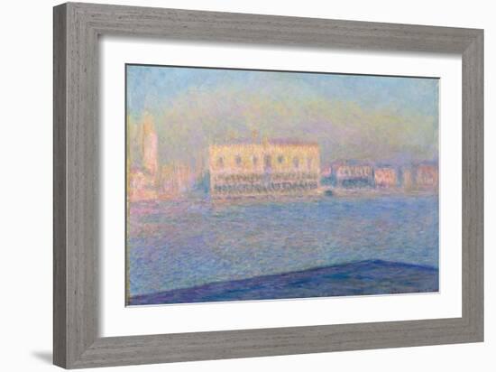 The Doge's Palace Seen from San Giorgio Maggiore, 1908-Claude Monet-Framed Giclee Print