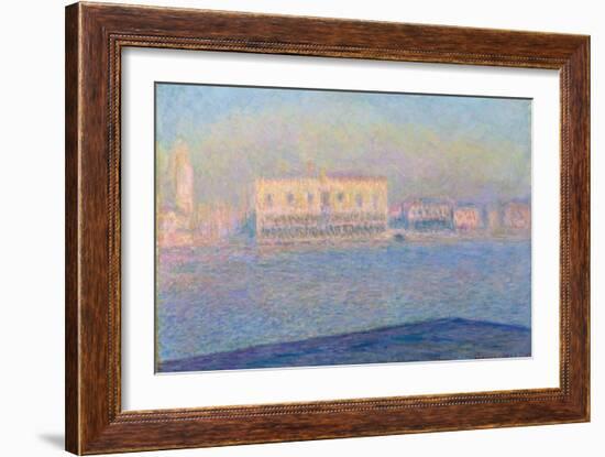 The Doge's Palace Seen from San Giorgio Maggiore, 1908-Claude Monet-Framed Giclee Print