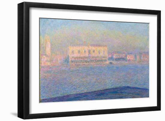 The Doge's Palace Seen from San Giorgio Maggiore, 1908-Claude Monet-Framed Giclee Print