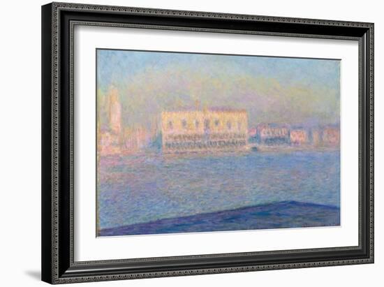 The Doge's Palace Seen from San Giorgio Maggiore, 1908-Claude Monet-Framed Giclee Print