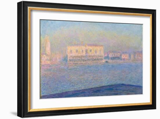 The Doge's Palace Seen from San Giorgio Maggiore, 1908-Claude Monet-Framed Giclee Print