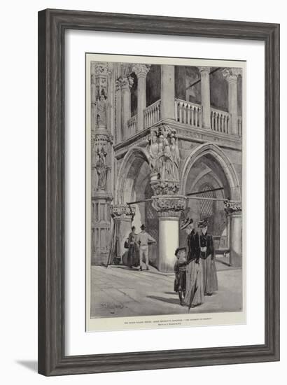The Doge's Palace, Venice, Angle Decorative Sculpture, The Judgement of Solomon-John Fulleylove-Framed Giclee Print