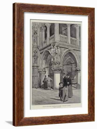 The Doge's Palace, Venice, Angle Decorative Sculpture, The Judgement of Solomon-John Fulleylove-Framed Giclee Print