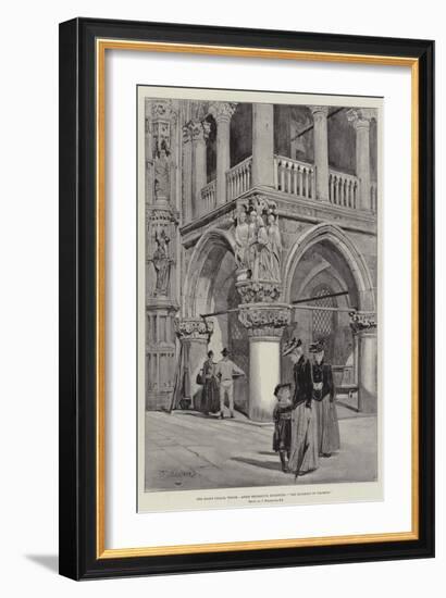 The Doge's Palace, Venice, Angle Decorative Sculpture, The Judgement of Solomon-John Fulleylove-Framed Giclee Print